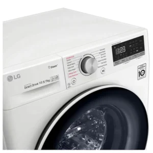 ماشین لباسشویی 10.5 کیلویی و خشک کن 7 کیلویی ال جی سفید مدل F4V5RGP0W با 24 ماه گلدن ای تی سرویس (ضمانت اصالت کالا) + 12 ماه بیمه شرکتی