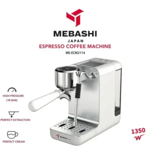 اسپرسوساز مباشی استیل مدل ECM2114با 24ماه گارانتی گلدن ای تی سرویس (ضمانت اصالت کالا) + 12 ماه بیمه شرکتی